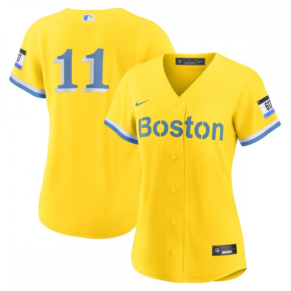 Rafael Devers Boston Red Sox Nike Women’s City Connect Replica Player Jersey – Gold
