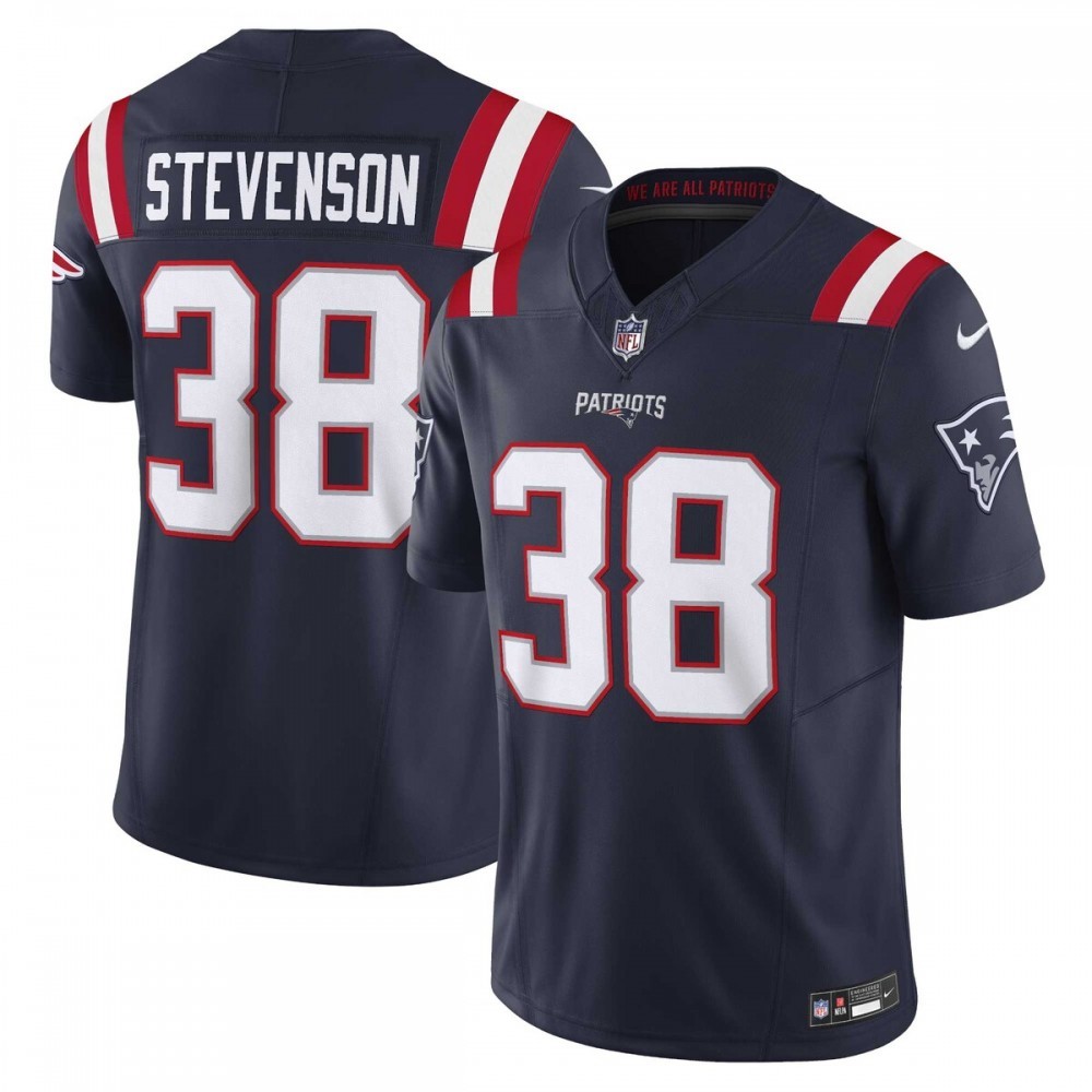 Rhamondre Stevenson New England Patriots Nike Vapor F.U.S.E. Limited Jersey – Navy