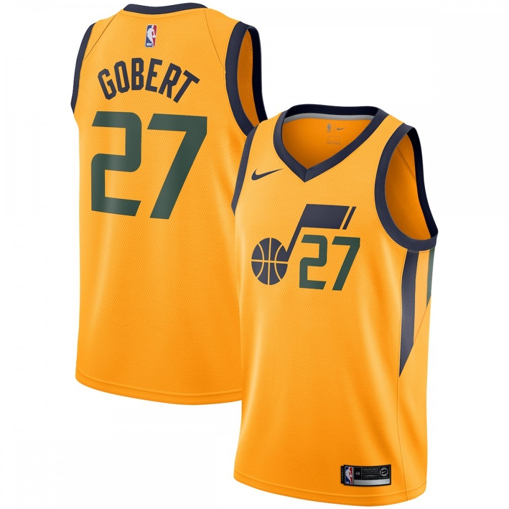 Rudy Gobert Utah Jazz Nike Replica Swingman Jersey – Statement Edition – Gold