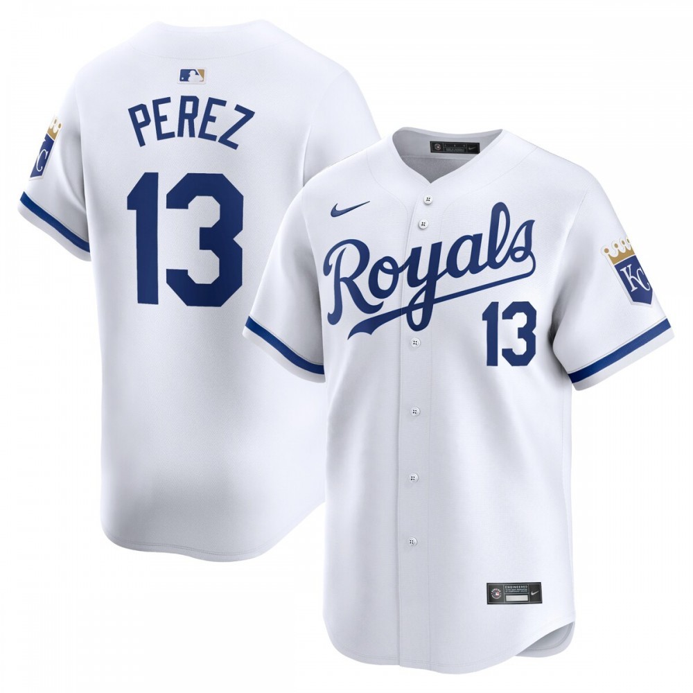 Salvador Perez Kansas City Royals Nike Home Limited Player Jersey – White