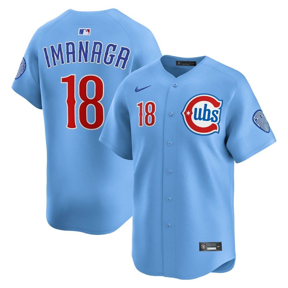 Shota Imanaga Chicago Cubs Nike Alternate Limited Jersey – Light Blue