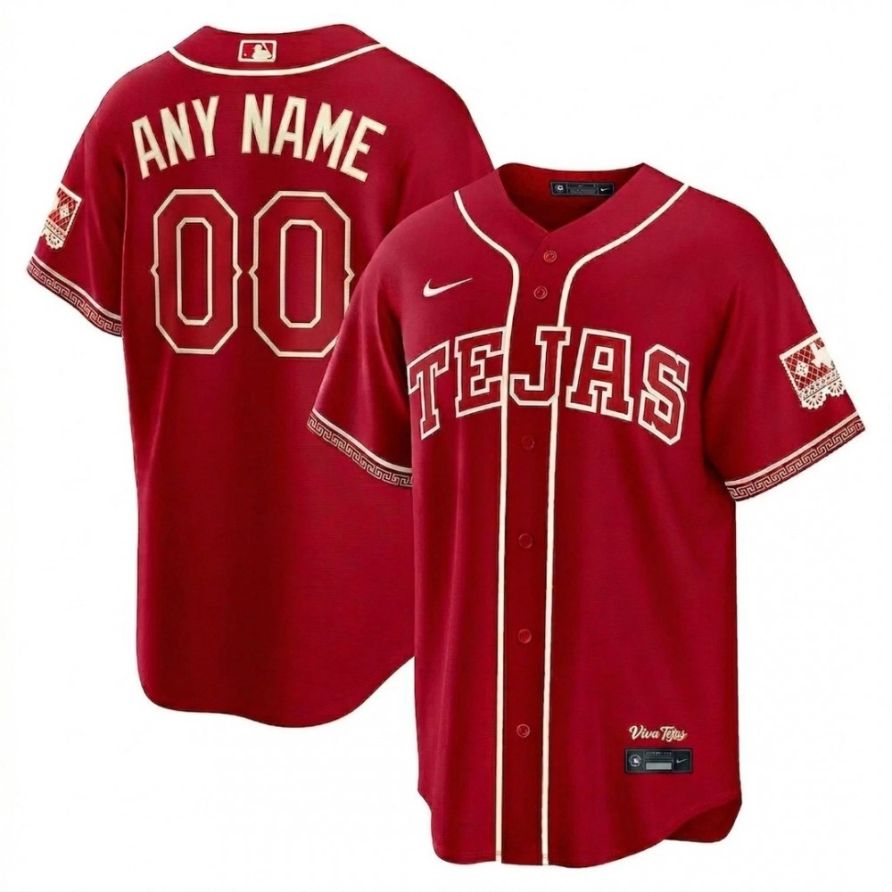 Texas Rangers Nike 2026 City Connect Stadium Custom Jersey – Red
