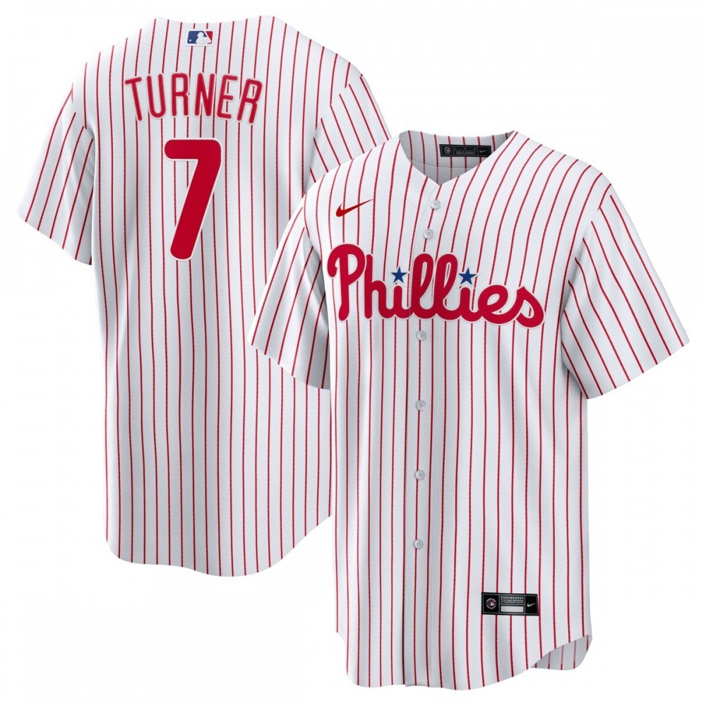Trea Turner Philadelphia Phillies Nike Home Replica Player Jersey – White