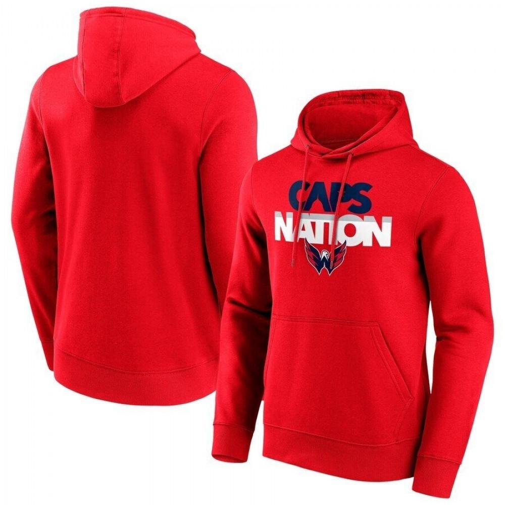 Washington Capitals Fanatics Branded Hometown Graphic Hoodie – Red