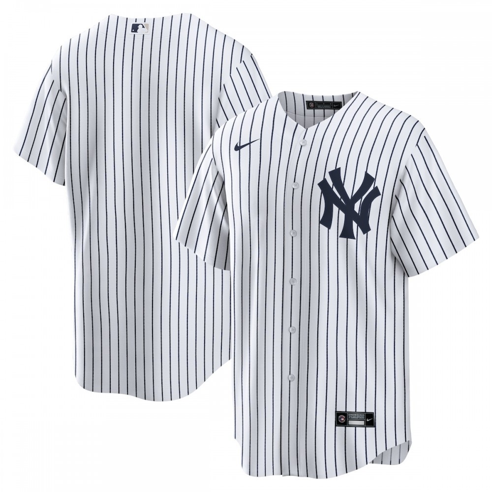 New York Yankees Nike Home Blank Replica Jersey – White