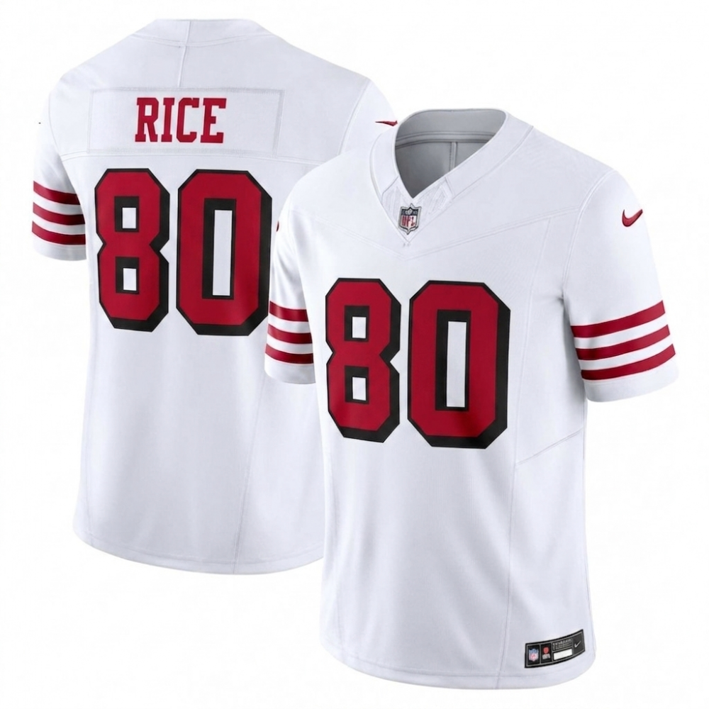 Jerry Rice San Francisco 49ers Nike Alternate Vapor F.U.S.E. Stitched Limited Jersey – White