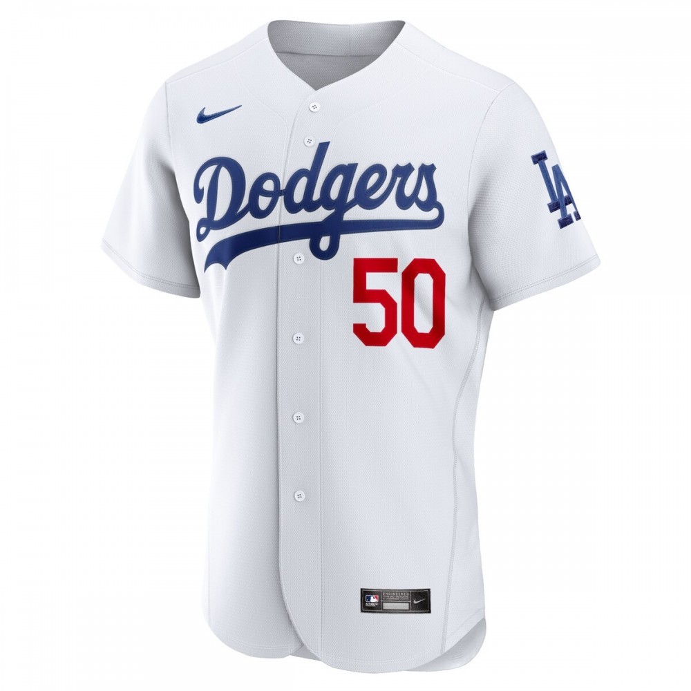 Mookie Betts Los Angeles Dodgers Nike Home Authentic Player Jersey – White