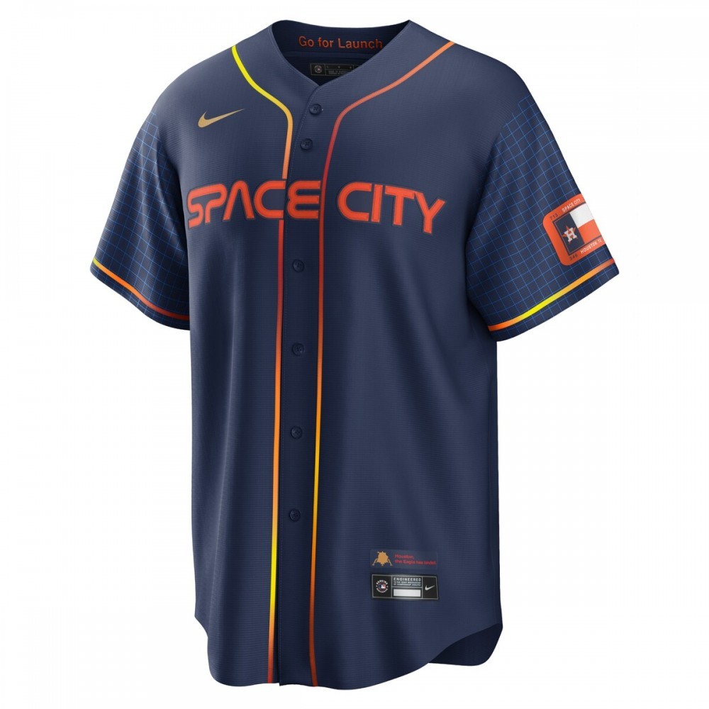 Yordan Alvarez Houston Astros Nike 2022 City Connect Replica Player Jersey – Navy