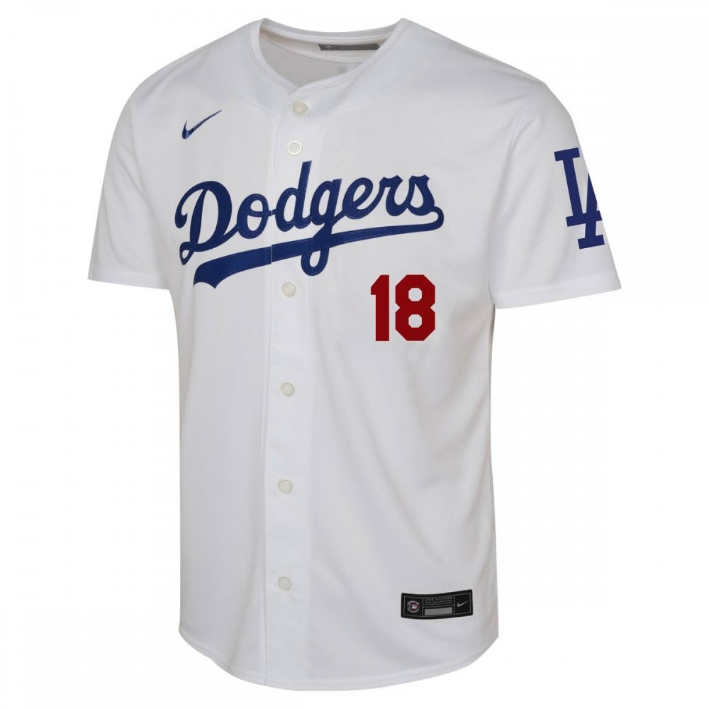 Yoshinobu Yamamoto Los Angeles Dodgers Nike Youth Home Limited Player Jersey – White