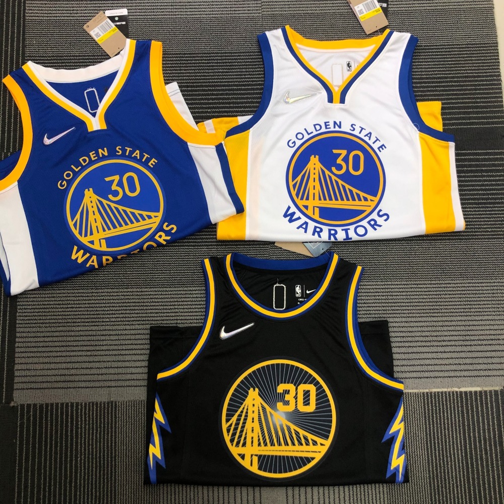 Golden State Warriors 75th Anniversary V-Neck Stephen Curry Men’s Jersey