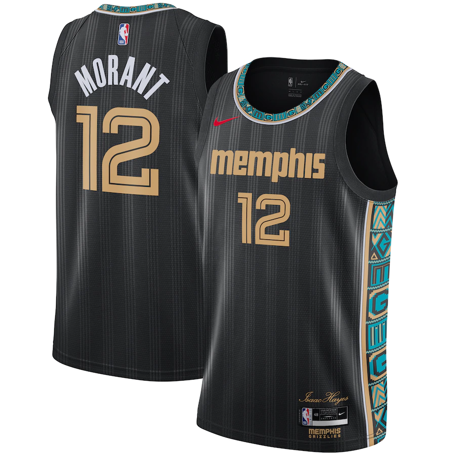 2021/22 Memphis Grizzlies City Edition Ja Morant #12 Men’s Jersey