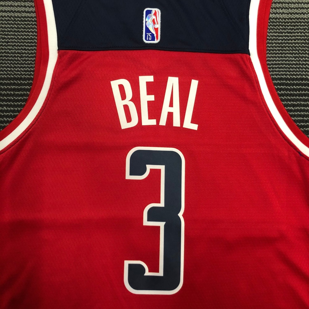 75th Anniversary Washington Wizards Red Bradley Beal #3 Men’s Jersey