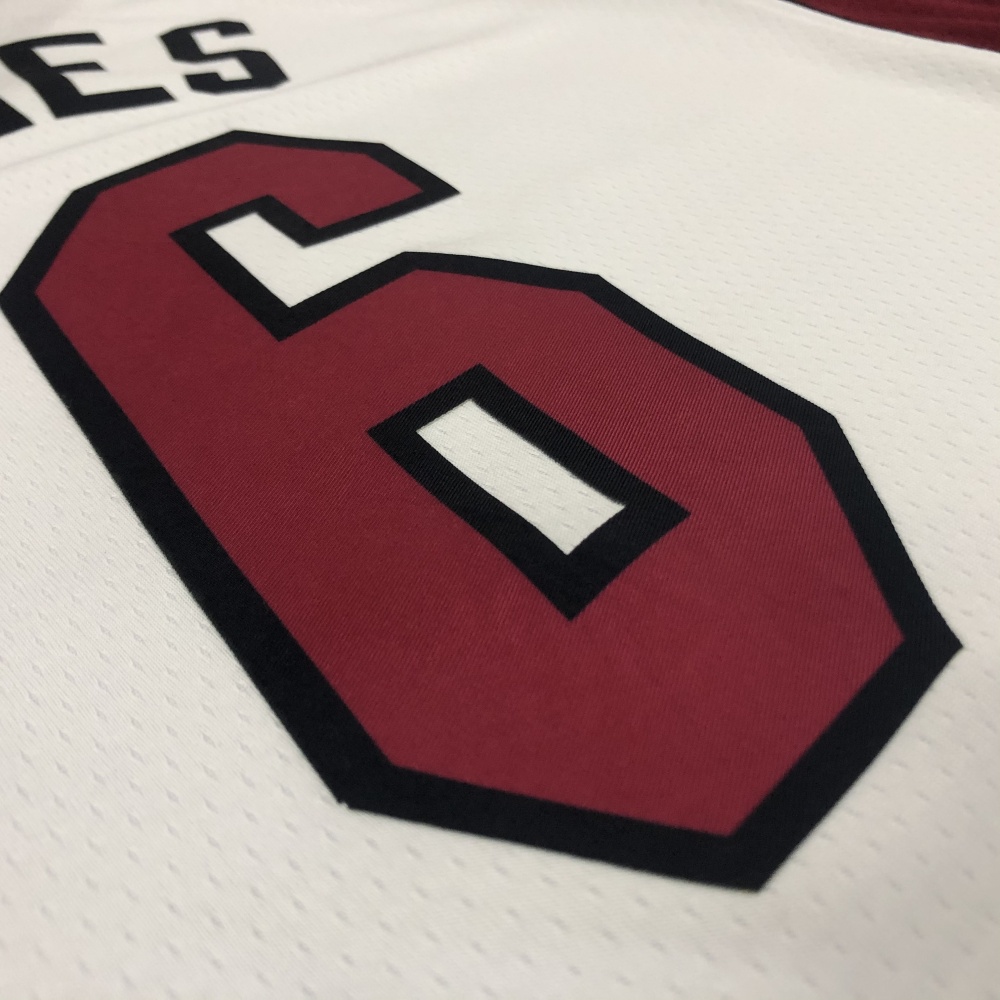 Miami Heat V-Neck LeBron James #6 Men’s Jersey