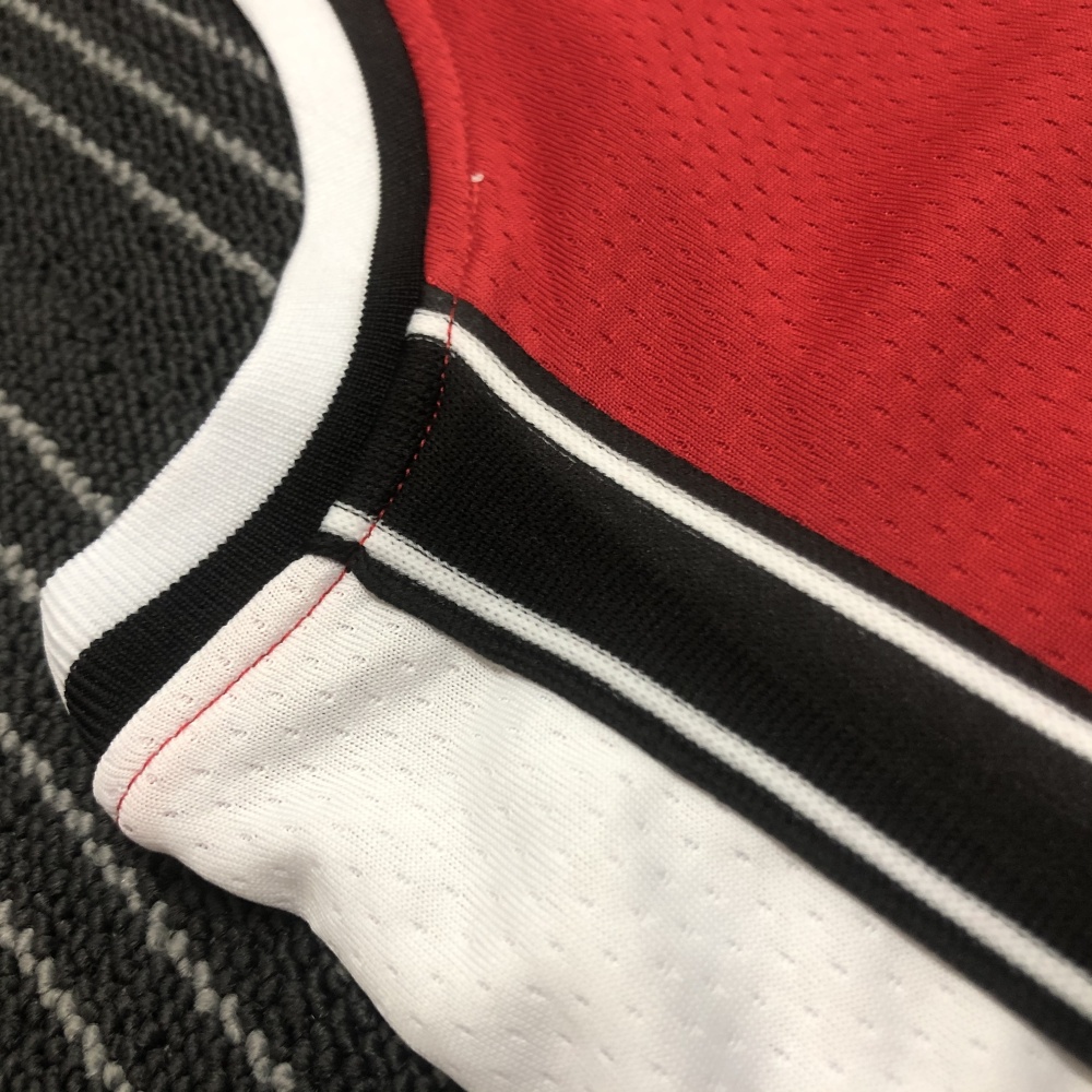 Portland Trail Blazers Retro Red Damian Lillard #0 Men’s Jersey