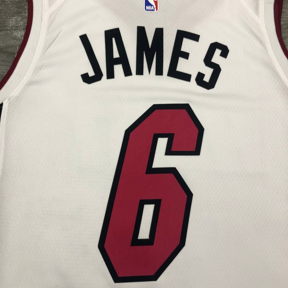 Miami Heat V-Neck LeBron James #6 Men’s Jersey