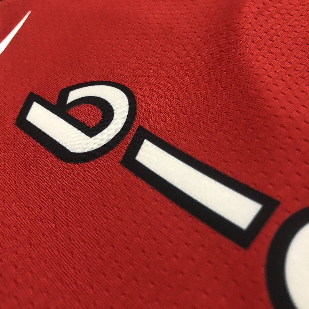Portland Trail Blazers Retro Red Damian Lillard #0 Men’s Jersey