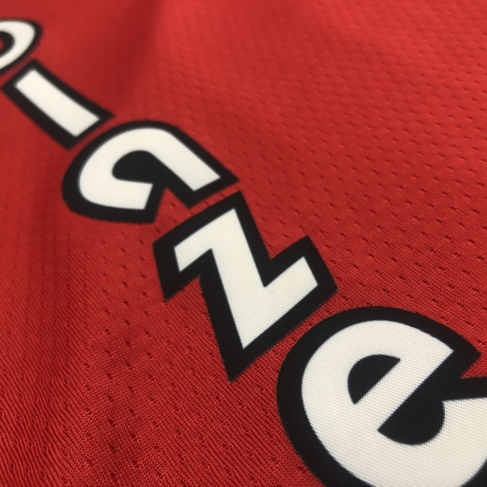 Portland Trail Blazers Retro Red Damian Lillard #0 Men’s Jersey