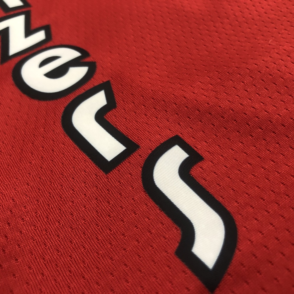 Portland Trail Blazers Retro Red Damian Lillard #0 Men’s Jersey