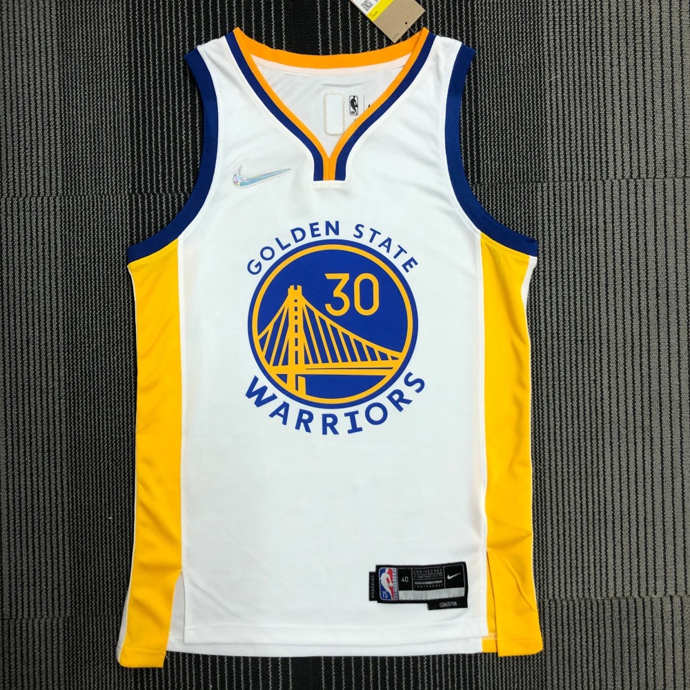 Golden State Warriors 75th Anniversary V-Neck Stephen Curry Men’s Jersey