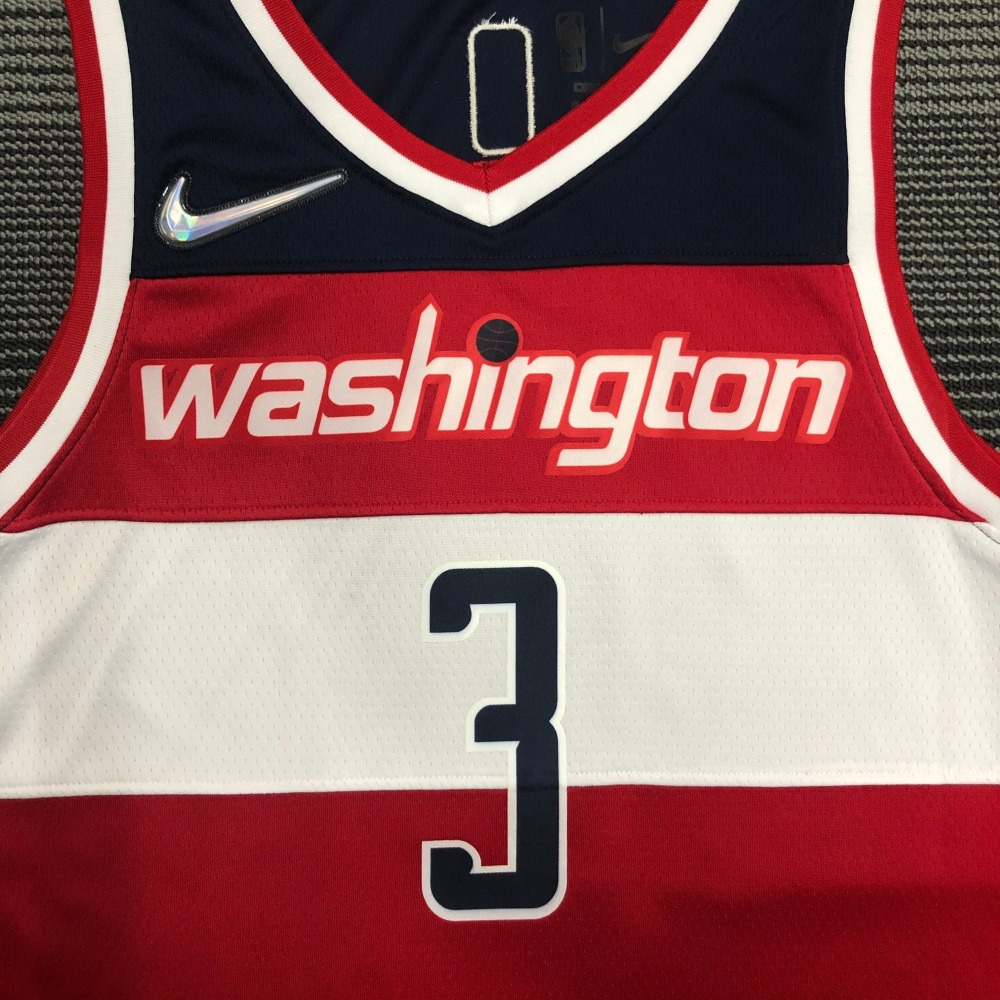 75th Anniversary Washington Wizards Red Bradley Beal #3 Men’s Jersey
