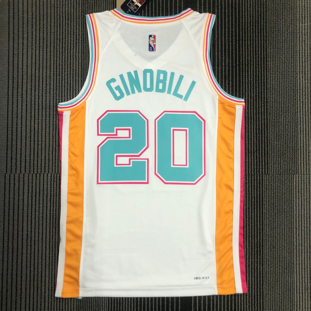 2022/23 San Antonio Spurs City Edition Manu Ginobili #20 Jersey | NBA Swingman Jersey