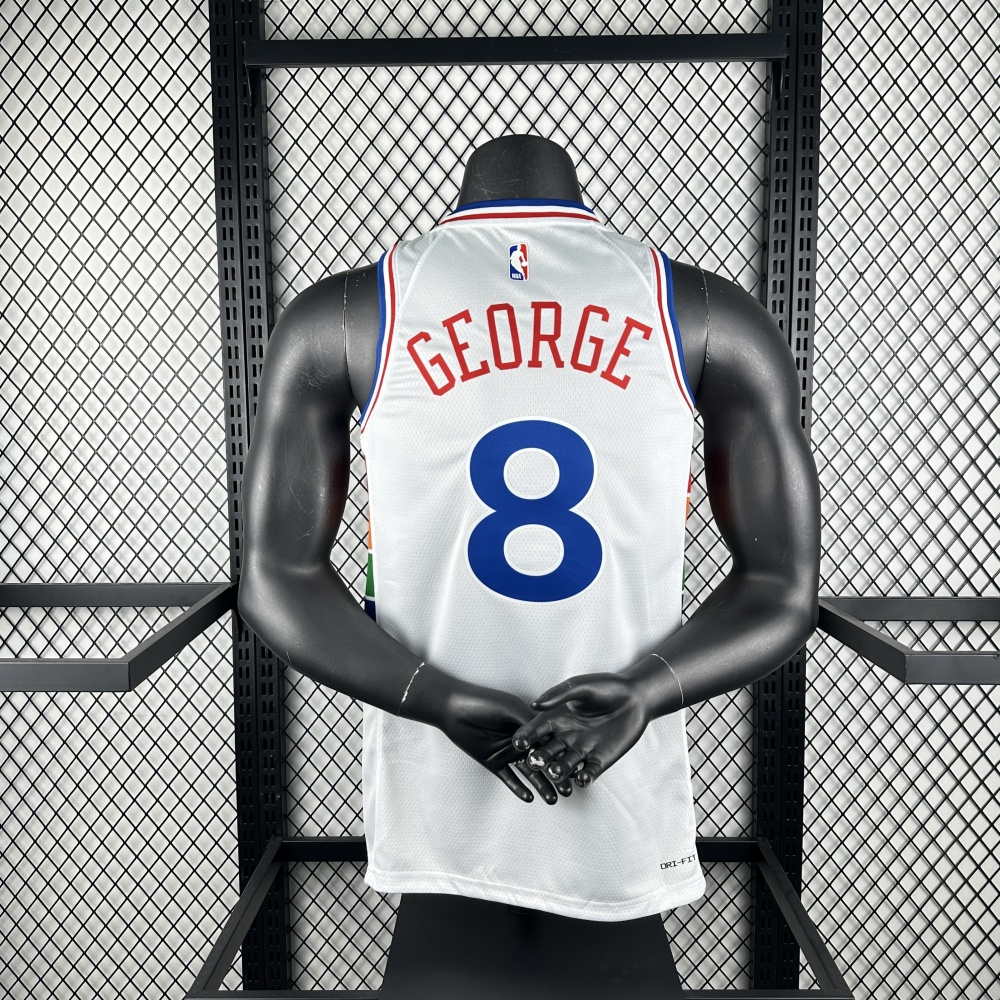 2025/26 Philadelphia 76ers City Edition Paul George #8 Men’s Jersey