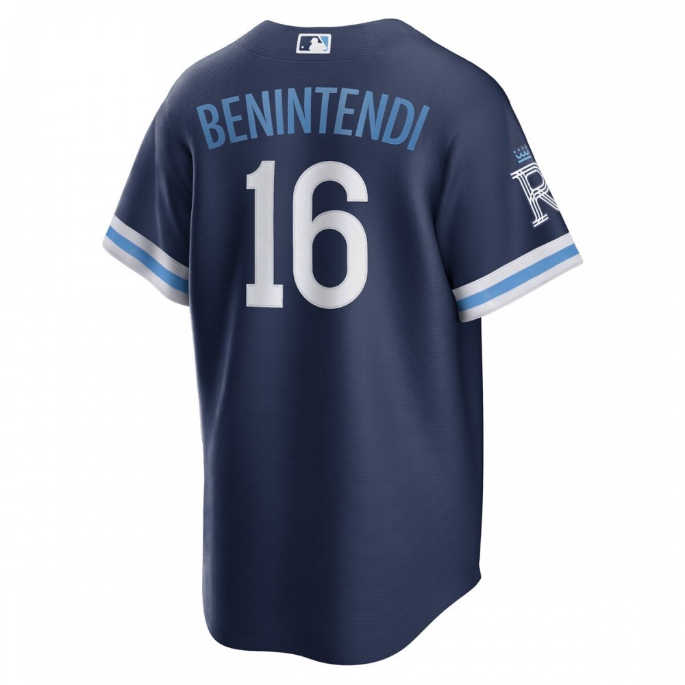 Andrew Benintendi Kansas City Royals Nike 2022 City Connect Replica Player Jersey – Navy