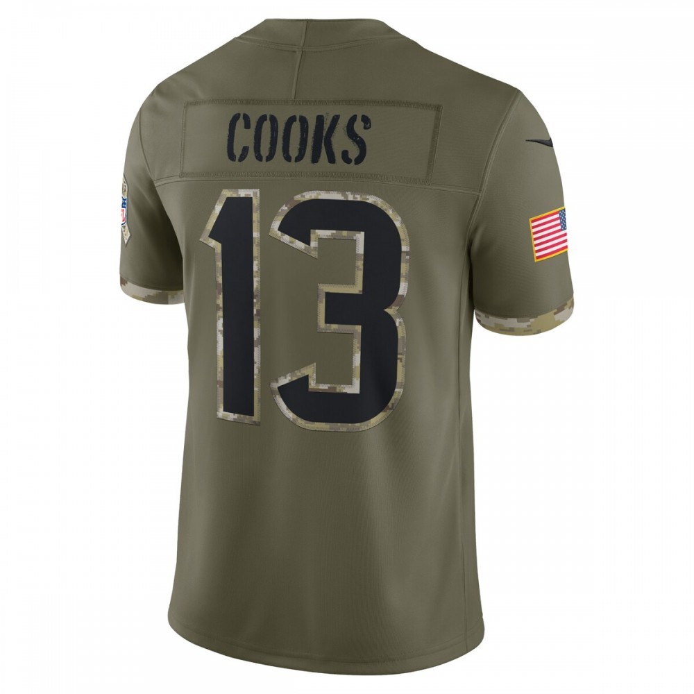 Brandin Cooks Houston Texans Nike 2022 Salute To Service Limited Jersey – Olive