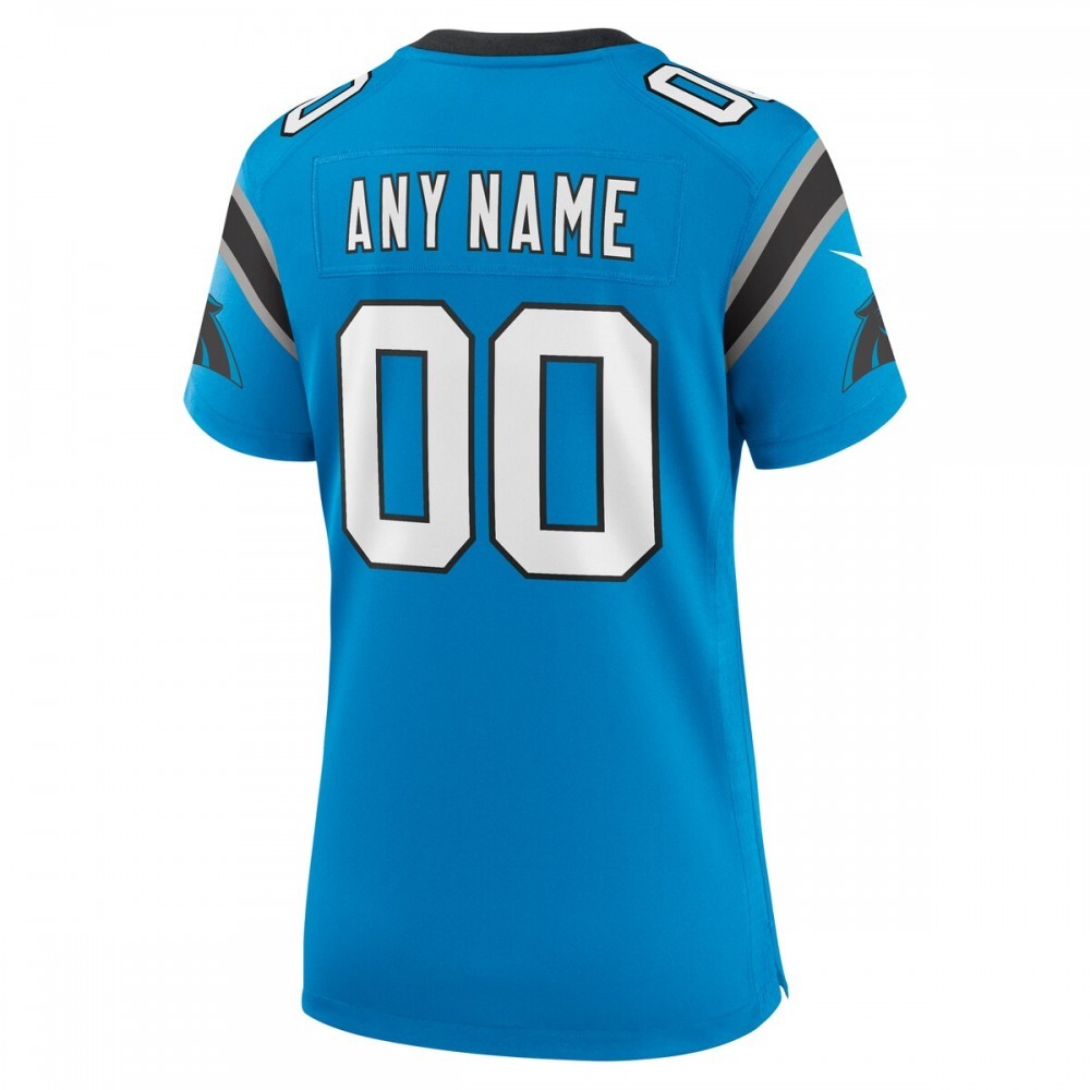 Carolina Panthers Nike Women’s Alternate Custom Game Jersey – Blue