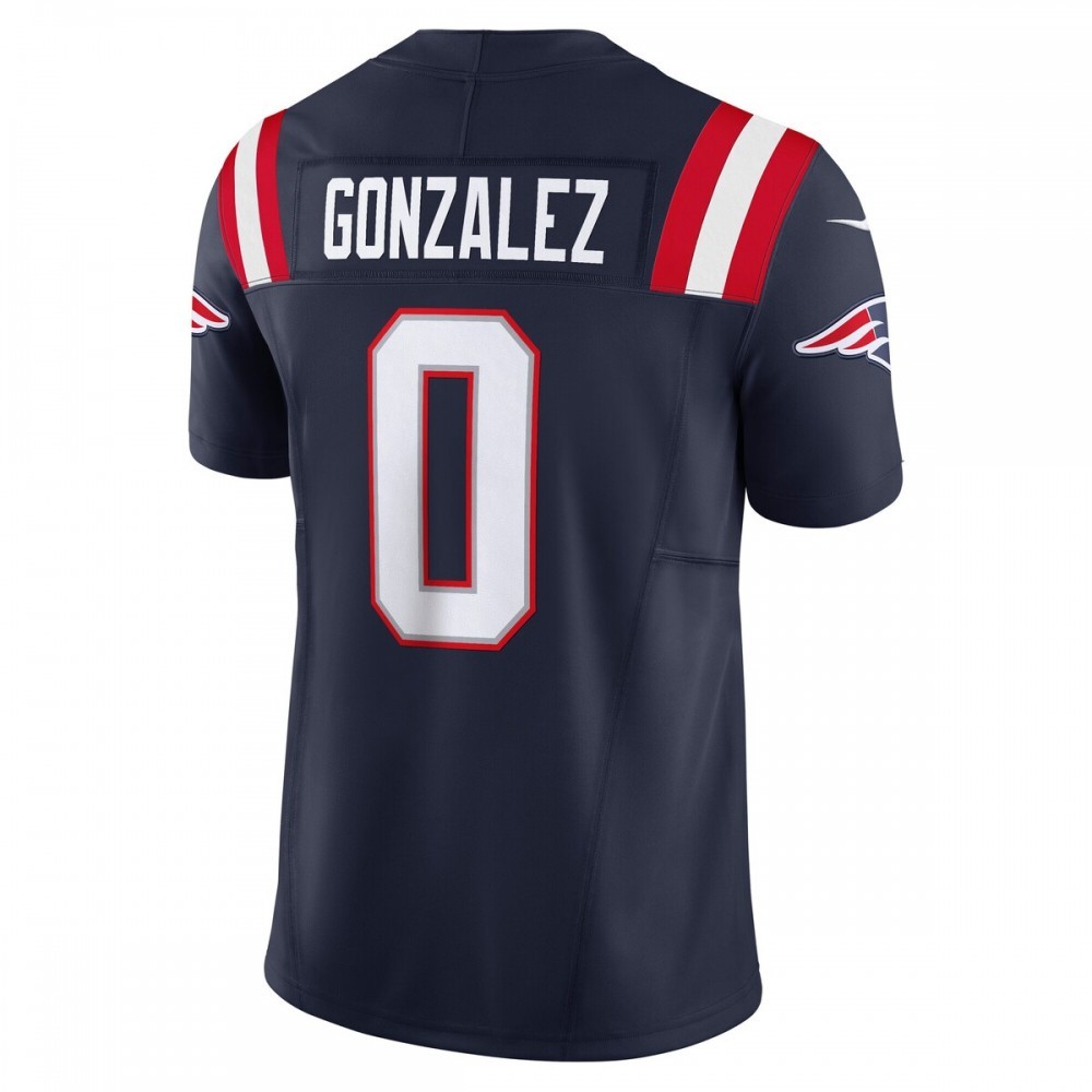 Christian Gonzalez New England Patriots Nike Vapor F.U.S.E. Limited Jersey – Navy