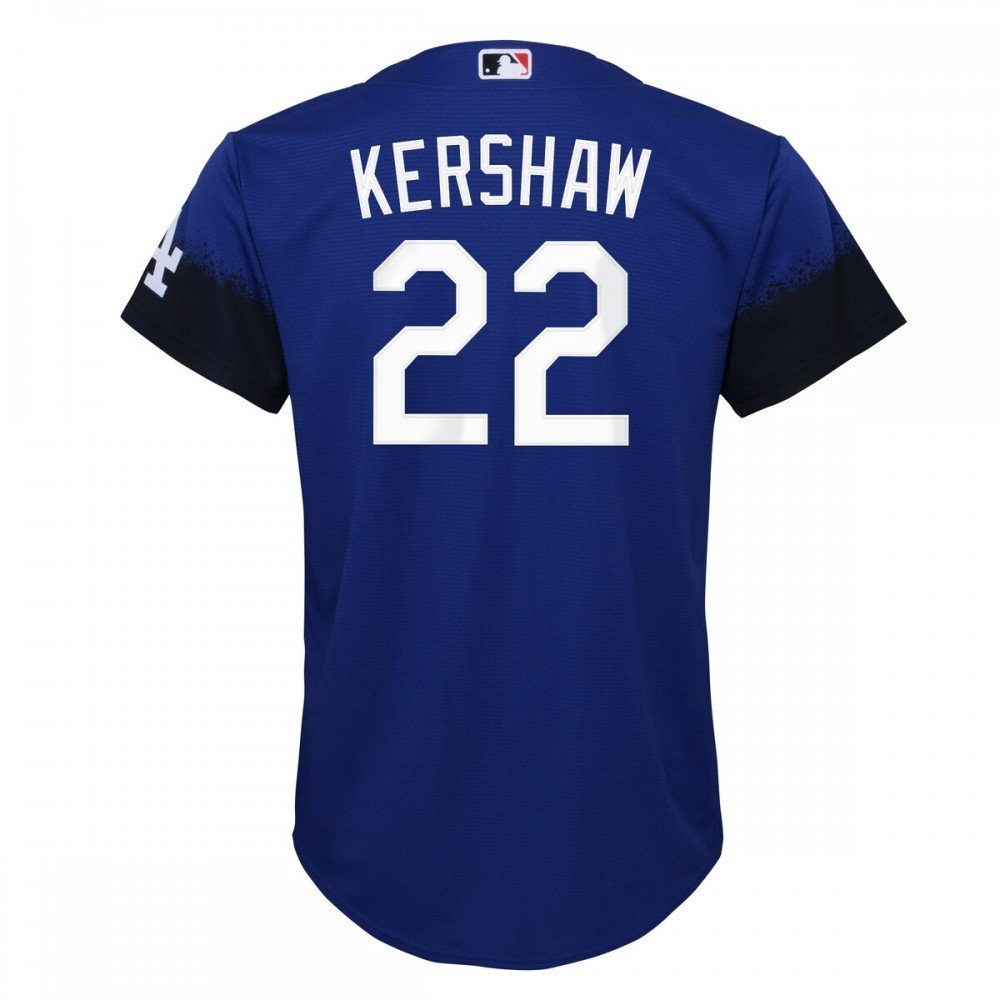 Clayton Kershaw Los Angeles Dodgers Nike Youth City Connect Replica Player Jersey – Royal