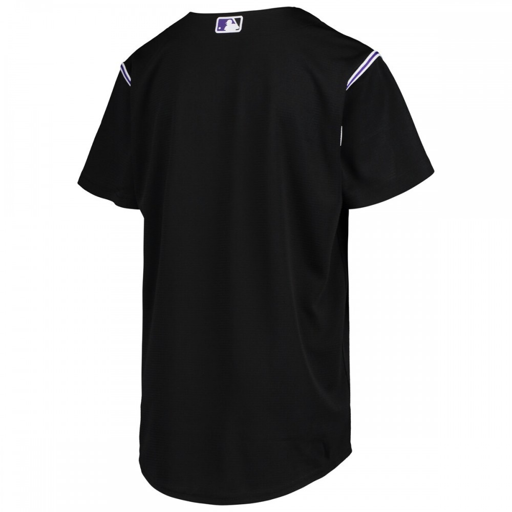 Colorado Rockies Nike Youth Alternate Replica Team Jersey – Black