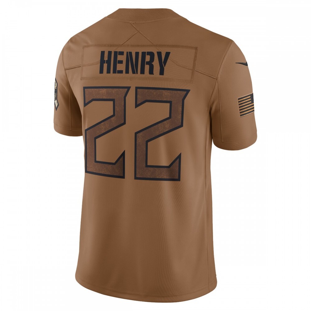 Derrick Henry Tennessee Titans Nike Men’s 2023 Salute To Service Limited Jersey – Brown