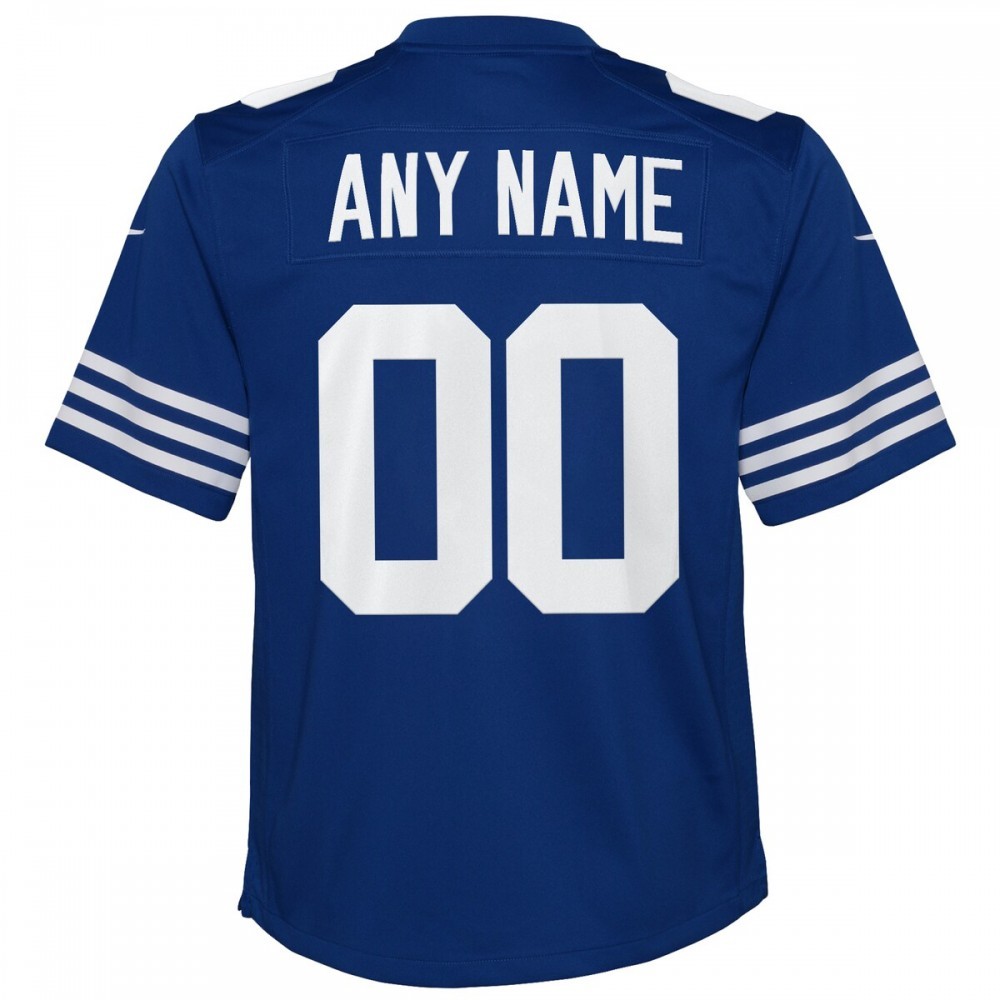 Indianapolis Colts Nike Youth Alternate Custom Game Jersey – Royal