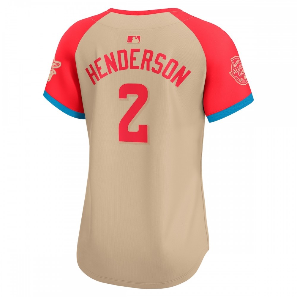 Gunnar Henderson American League Nike Women’s 2024 MLB All-Star Game Limited Player Jersey – Cream