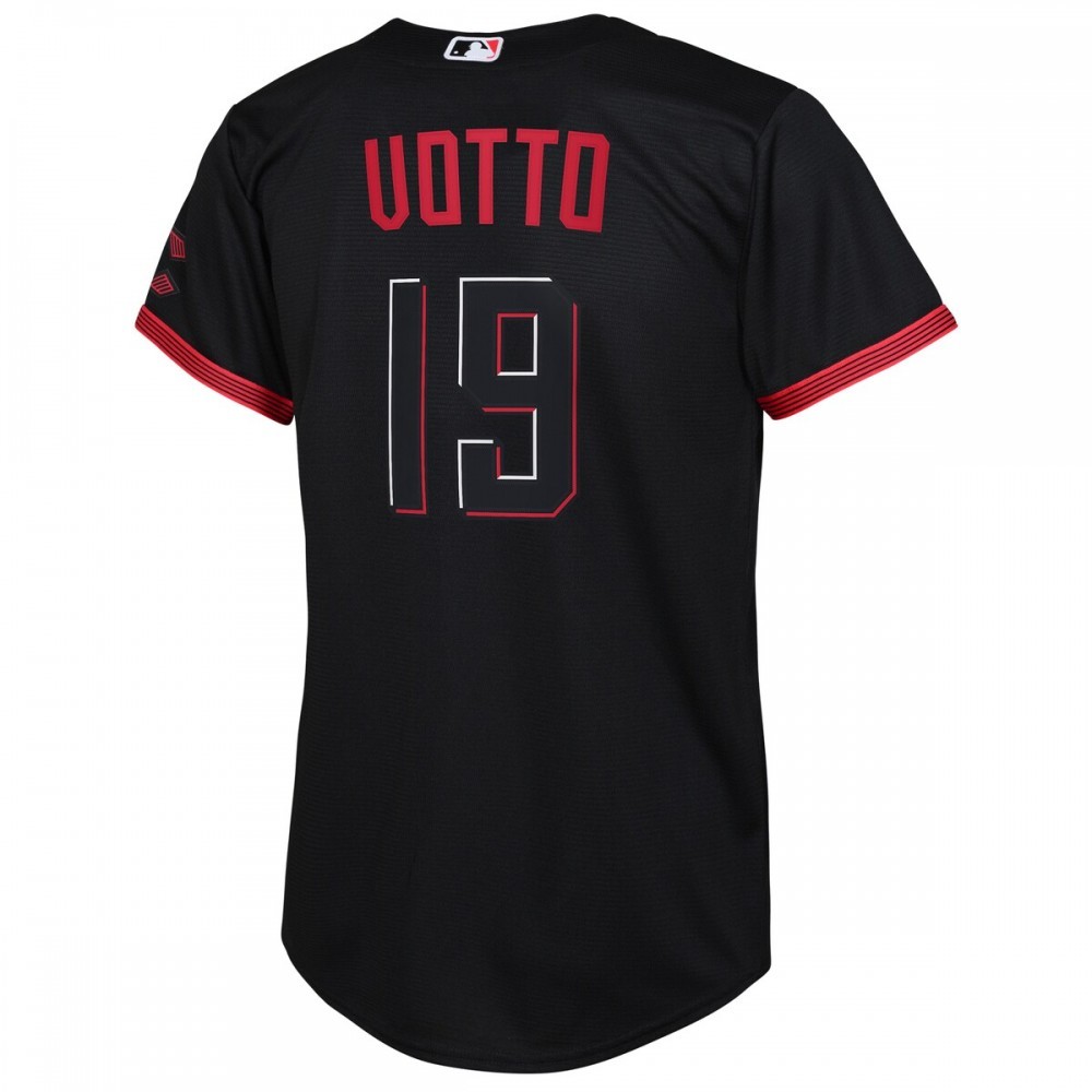 Joey Votto Cincinnati Reds Nike Youth 2023 City Connect Replica Player Jersey – Black