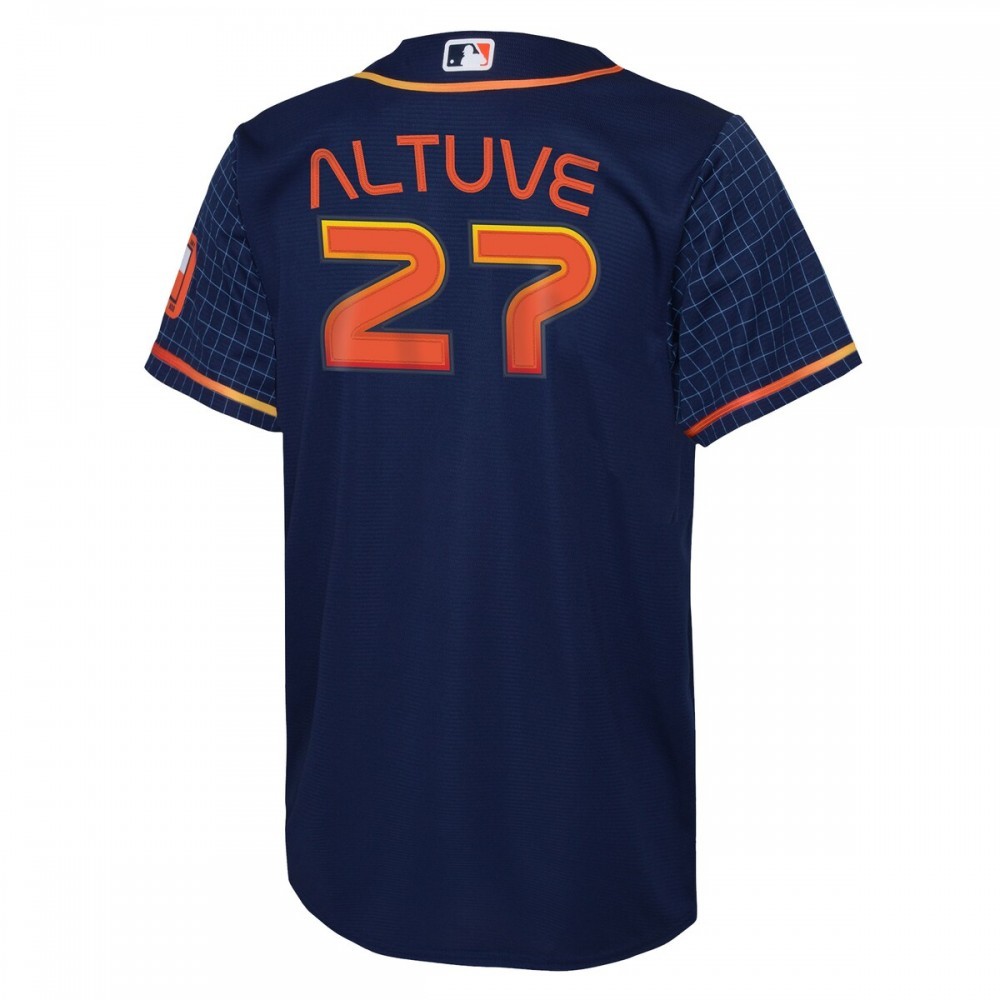 Jose Altuve Houston Astros Nike Youth 2022 City Connect Replica Player Jersey – Navy