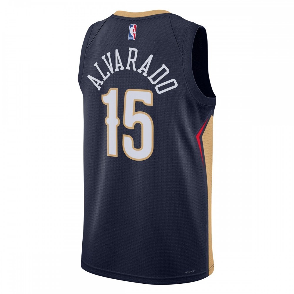 Jose Alvarado New Orleans Pelicans Nike Unisex Swingman Jersey – Icon Edition – Navy