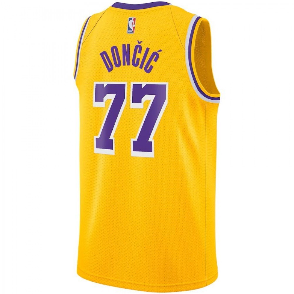 Los Angeles Lakers Youth Nike Icon Edition Swingman Jersey – Gold – Luka Don?i?