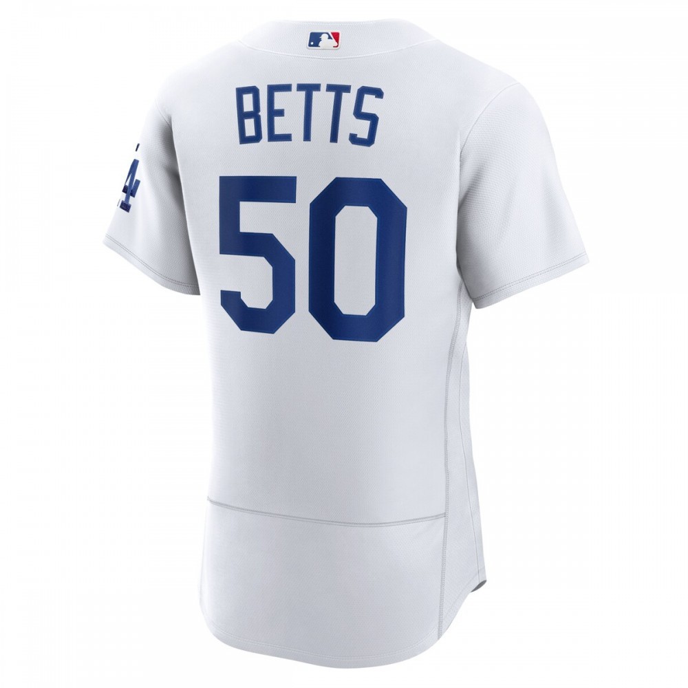 Mookie Betts Los Angeles Dodgers Nike Home Authentic Player Jersey – White