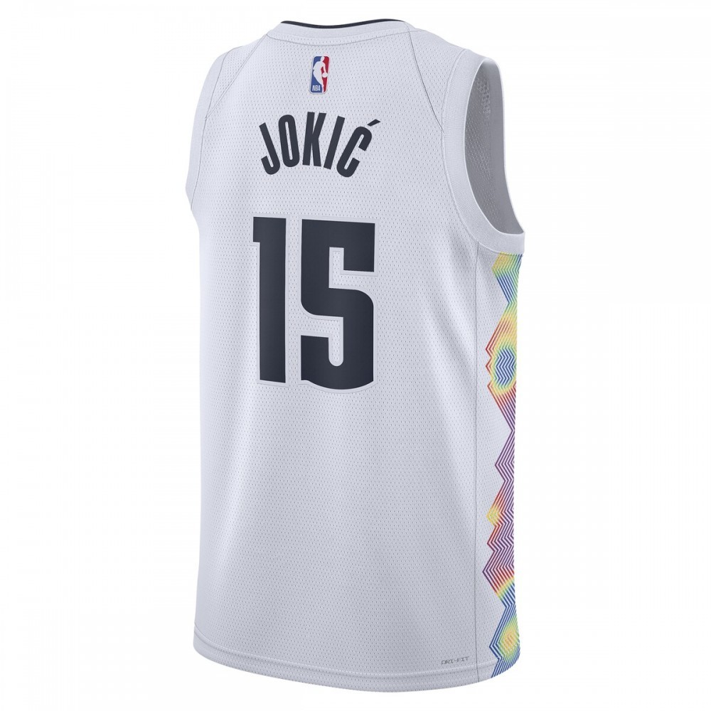 Nikola Jokic Denver Nuggets Nike Unisex 2024/25 Swingman Player Jersey – City Edition – White