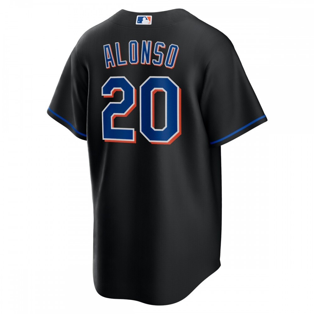 Pete Alonso New York Mets Nike 2022 Alternate Replica Player Jersey – Black