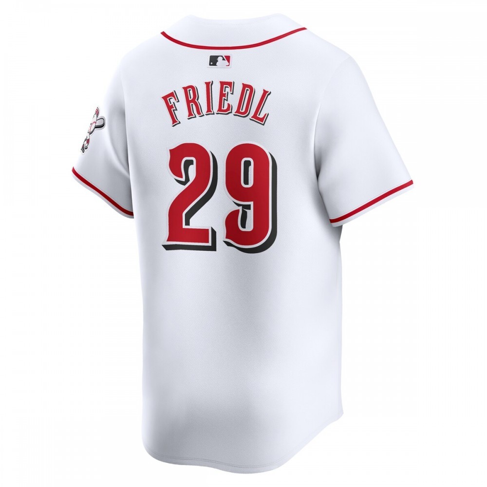 TJ Friedl Cincinnati Reds Nike Home Limited Player Jersey – White