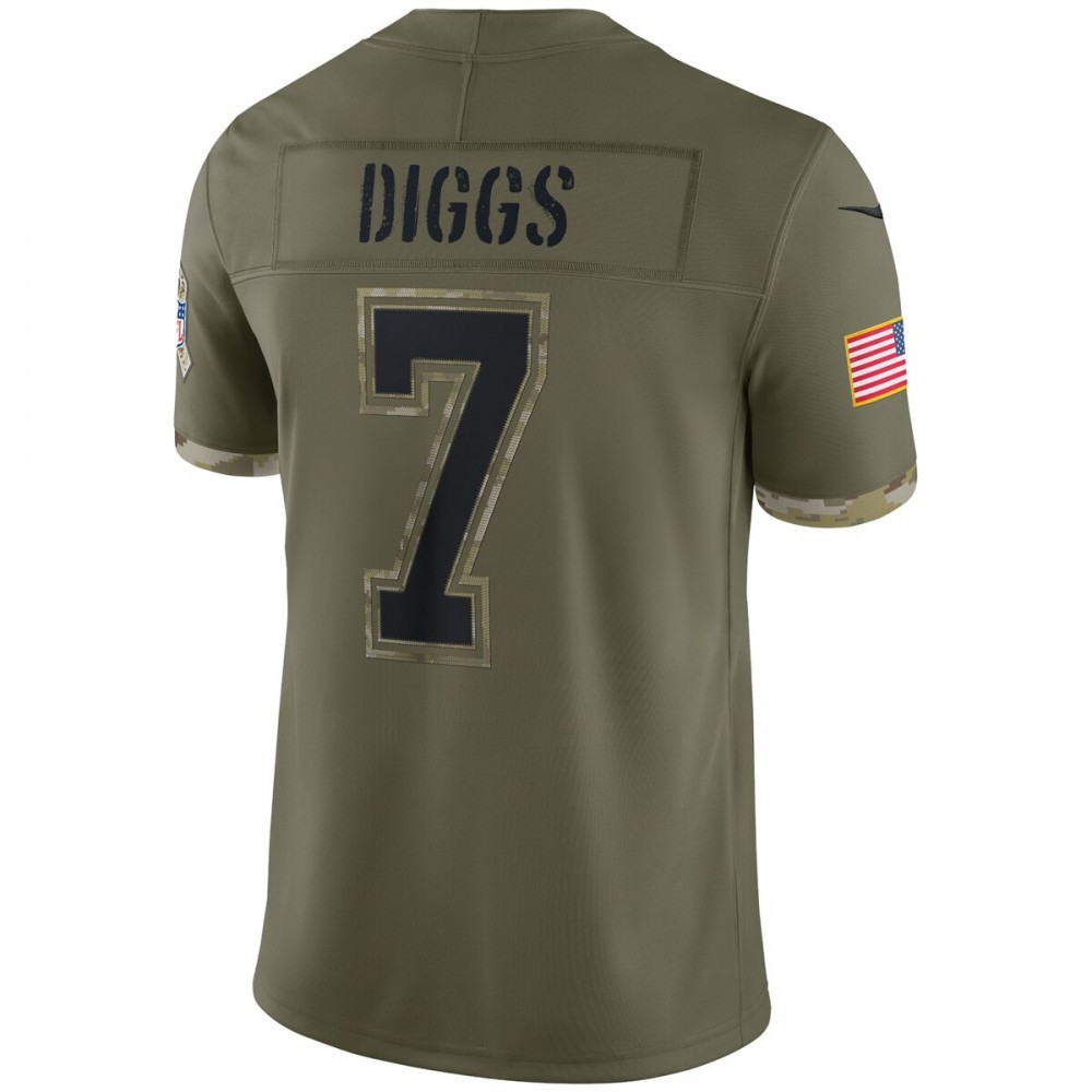 Trevon Diggs Dallas Cowboys Nike 2022 Salute To Service Limited Jersey – Olive