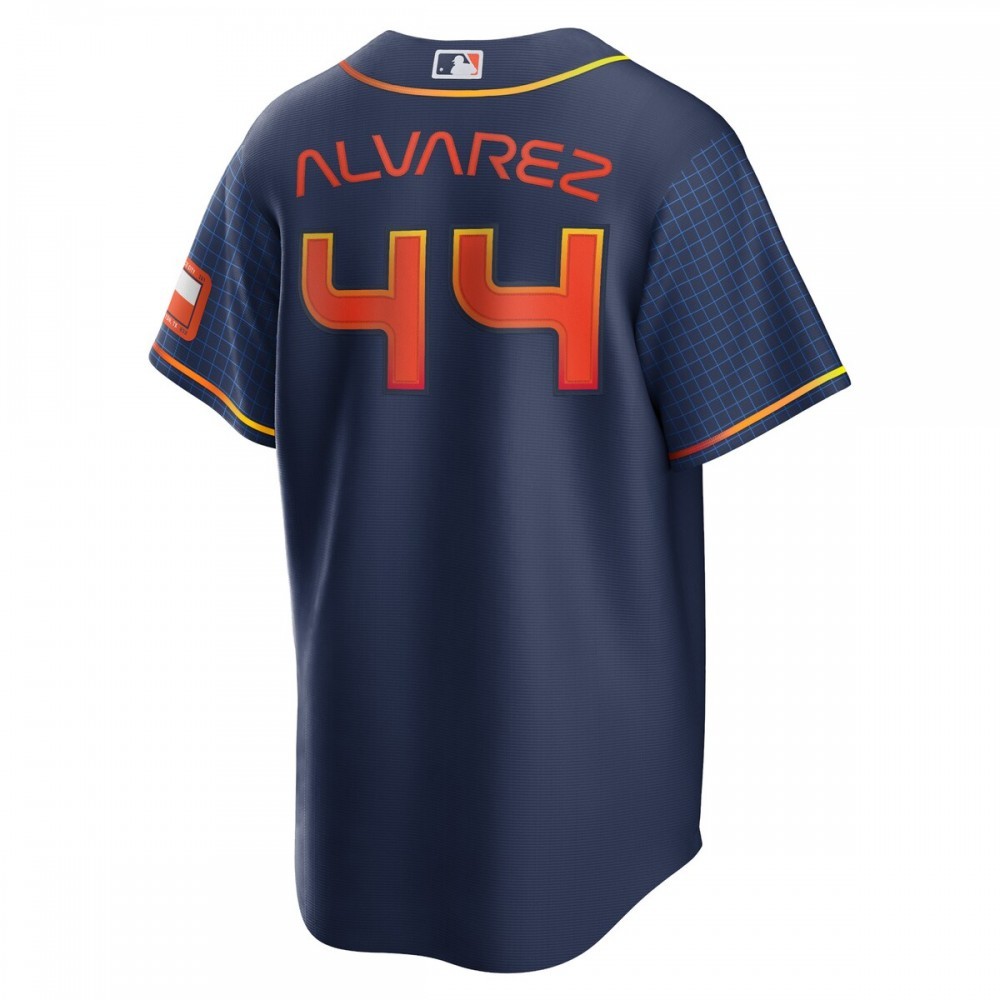 Yordan Alvarez Houston Astros Nike 2022 City Connect Replica Player Jersey – Navy