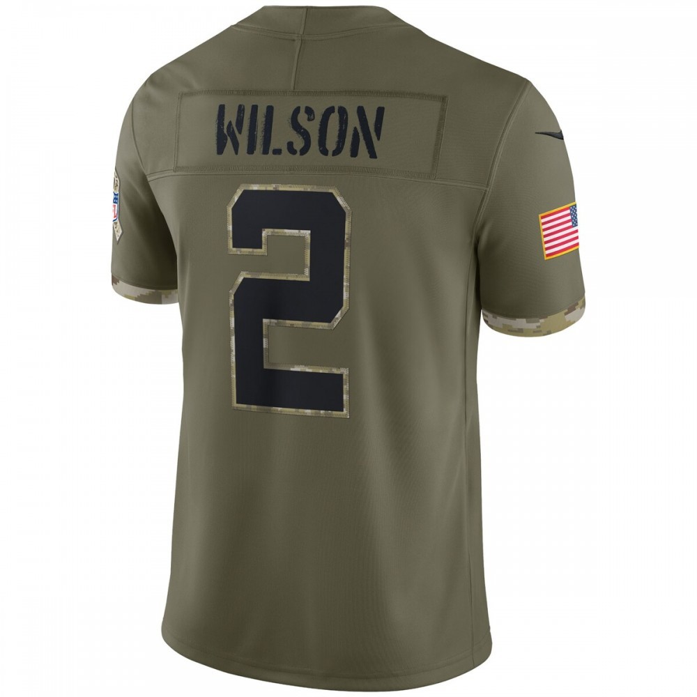 Zach Wilson New York Jets Nike 2022 Salute To Service Limited Jersey – Olive
