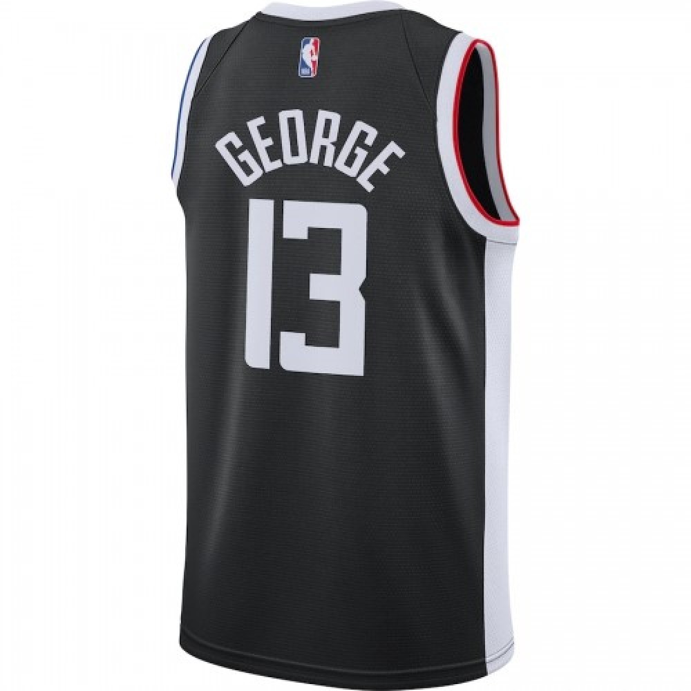 Men’s LA Clippers Paul George #13 Nike Black 2020/21 Swingman Player Jersey – City Edition
