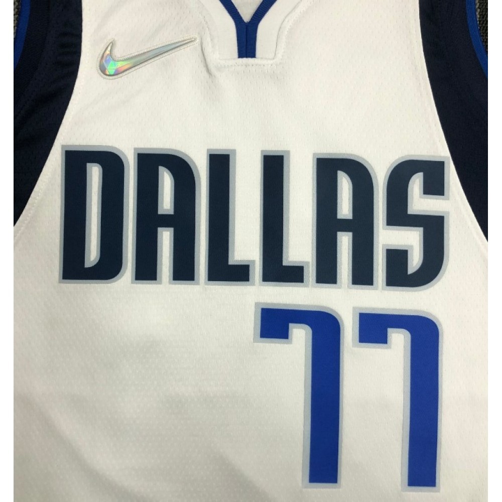 Men’s Dallas Mavericks Luka Doncic #77 Nike White 2021/22 Swingman NBA Jersey – Icon Edition