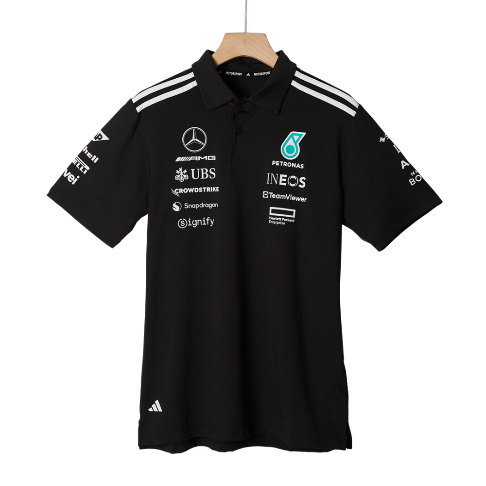 Mercedes AMG Petronas F1 2025 Team Polo Black