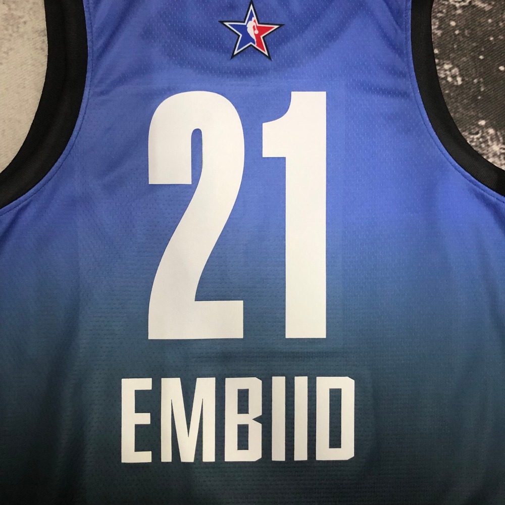2023/24 Philadelphia 76ers All-Star Blue Joel Embiid #21 Men’s Jersey